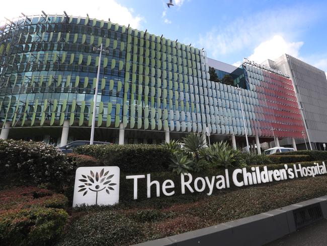 The Royal Childrens Hospital is a Tier 1 exposure site. Picture: David Crosling