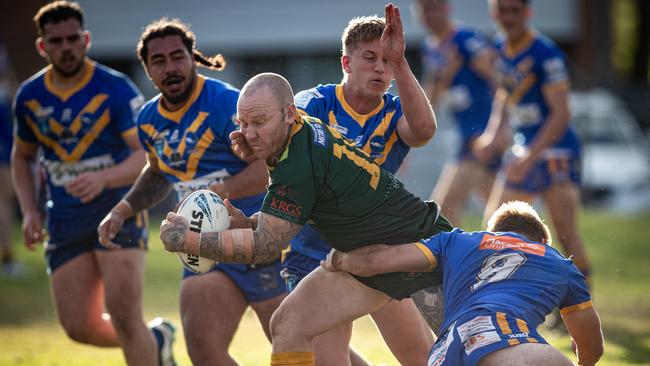 Mittagong’s Keiran Rankmore in traffic. Pics by Julian Andrews.