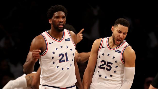 Embiid and Simmons’ careers have been intertwined. Photo: Elsa/Getty Images/AFP