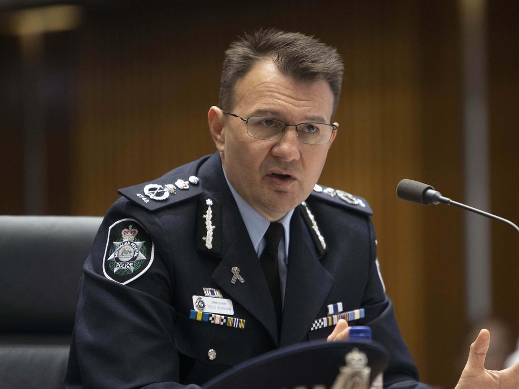 AFP commissioner Reece Kershaw has written to MPs warning of the danger of not reporting crimes. Picture: NCA NewsWire/Gary Ramage