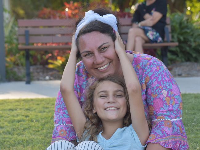 Ellie Davis and her mum Sacha at the Mackay Rainbow Pride Family Day, October 16, 2021. Picture: Lillian Watkins