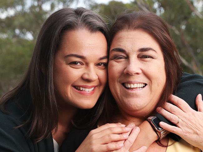 For Australia's Best Teachers series.  Jessica Davies teacher at Elizabeth College in Hobart with mum Rosy (Rosy) Davies who was a teacher for 38 years and now does relief teaching.  Jessica was inspired by her mum to become a teacher.  Picture: Nikki Davis-Jones