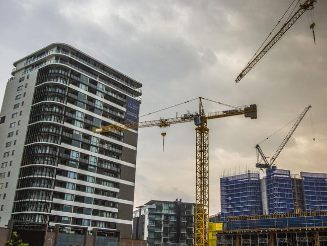 1/11/2016Apartment under construction in Newstead, Brisbane.photo: Glenn Hunt/The Australian