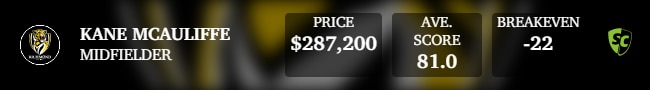 Kane McAuliffe was taken with pick 40 in the 2023 draft.