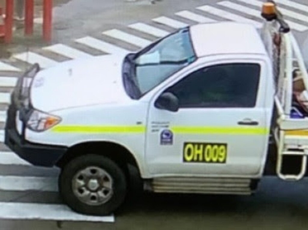 The white 2008 Toyota HiLux utility with registration number 981 LBH was found unlocked. Picture QPS