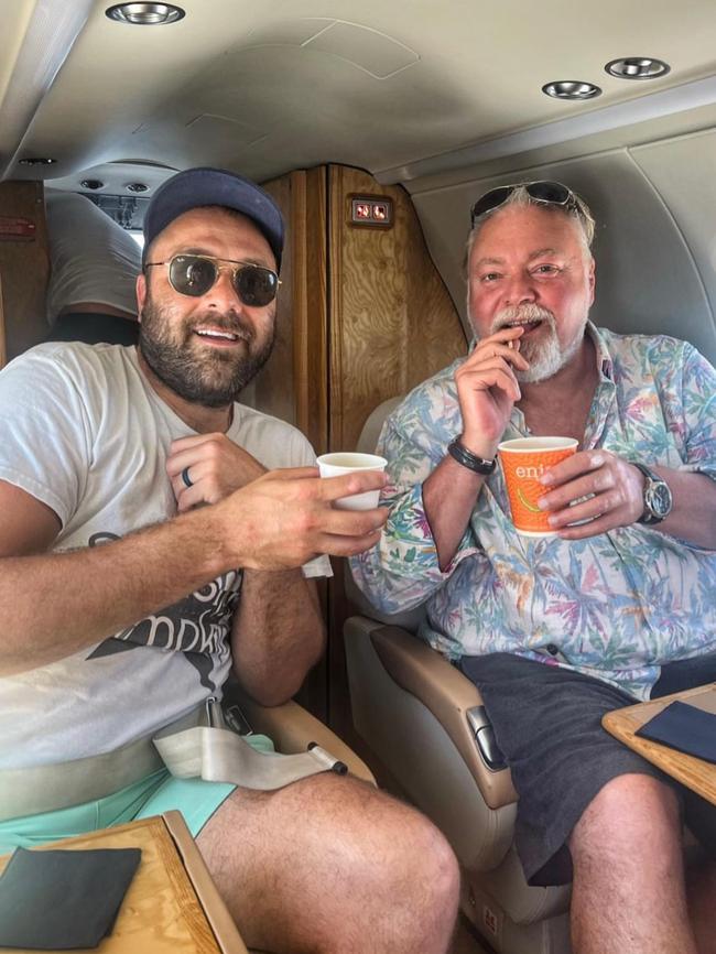 Sandilands flew from Paris to Saint Tropez, and Saint Tropez to Barcelona via a private jet during his honeymoon. Picture: kyleandjackieo/Instagram.