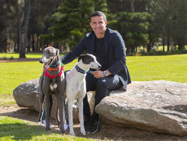 Tim Cahill at Sunday's hugely successful Winter Adoption Day