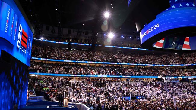 An estimated 50,000 people took part in the Democratic National Convention – but Meghan and Harry were noticeably absent. Picture: Joe Raedle/Getty Images North America/Getty Images via AFP