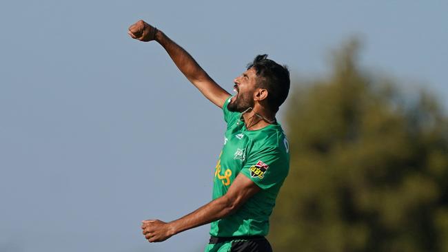 Haris Rauf could be squeezed out of the Stars side despite scintillating form. Picture: AAP Image/Scott Barbour