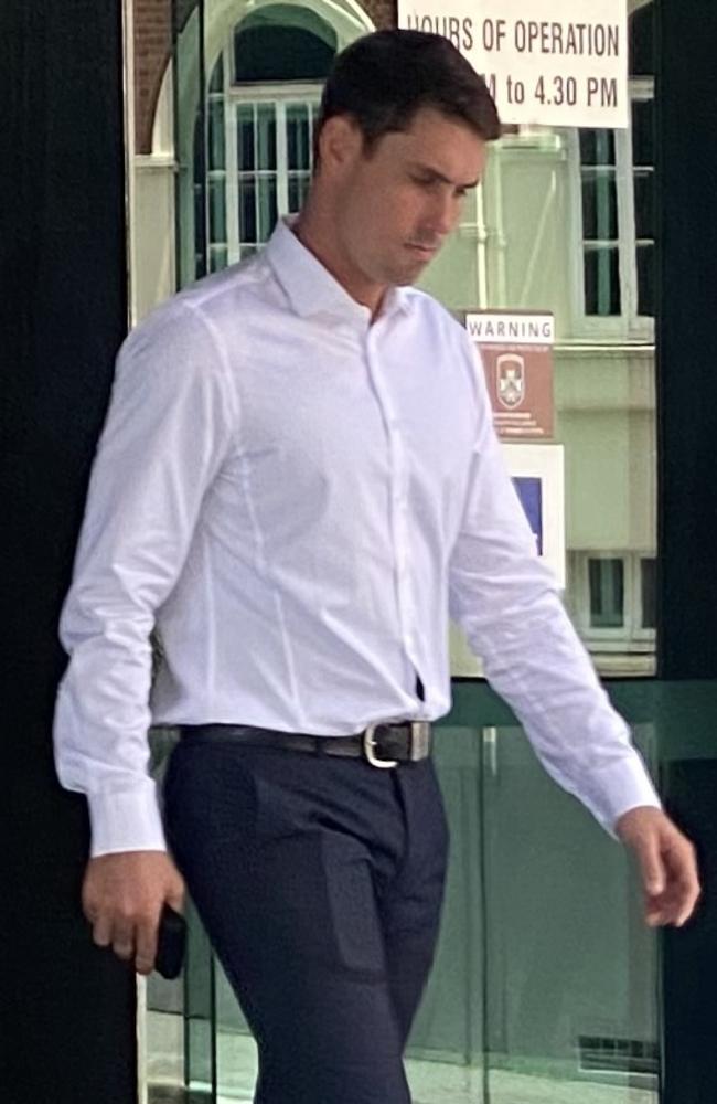 Martin Beau Hunter Shaw, 30, leaves the Brisbane Magistrates Court on Thursday, February 16.