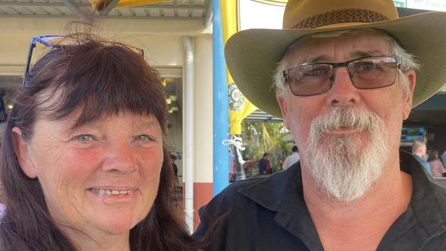 Allison and Rob Murphy enjoy a day of fun at the Gympie Races on Saturday, July 15, 2023.