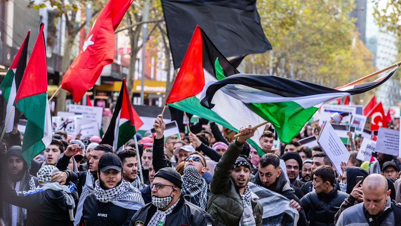 Free Palestine Rally In Melbourne Amid Escalating Violence In Gaza