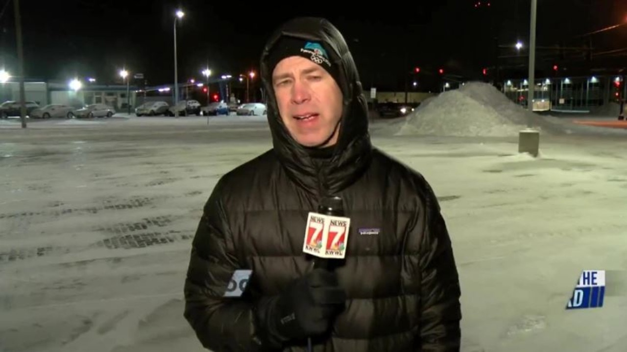 TV sport reporter’s hilarious on-air rant during blizzard | Video