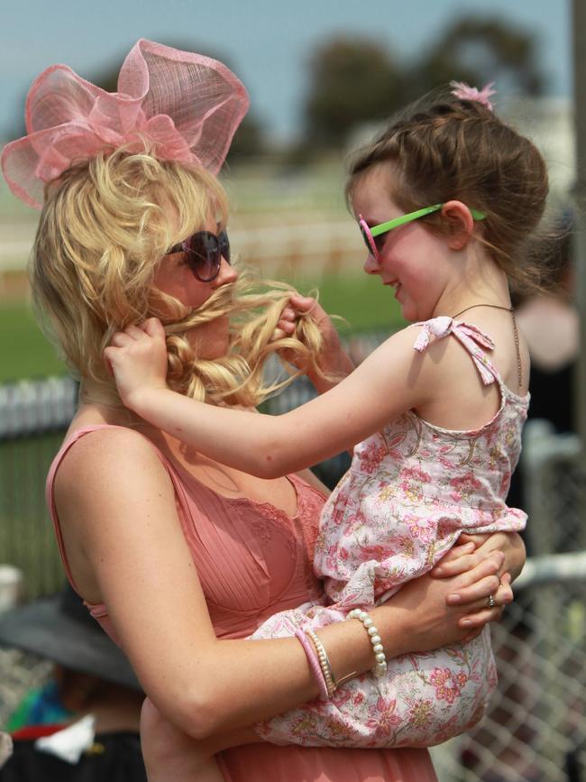 Caity Foster and Ruby Wilson, 5 yo.