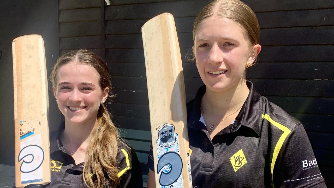 Western Suburbs' pair Abbie Trevethan and Rebecca Storrs.