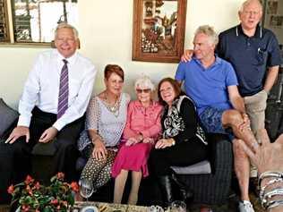 FAMILY MATTERS: Daphne (middle) with children John, Janette, Suzanne, Bryan and Chris. Picture: Contributed