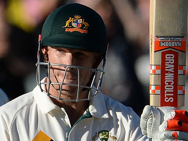 SPORT - Test match cricket, Day 1, Australia vs South Africa, WACA, Perth. Photo by Daniel Wilkins. PICTURED- Australia's David Warner salutes the crowd after reaching his half century