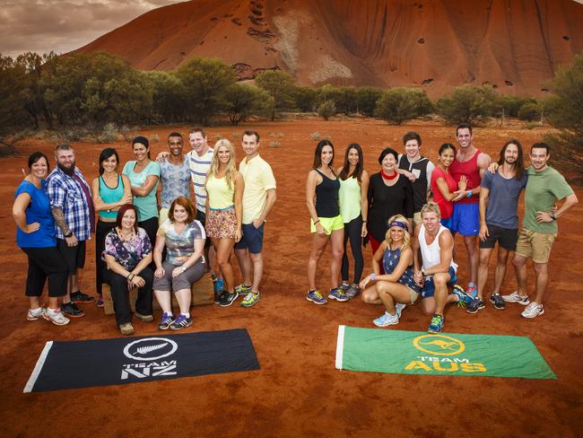 New Zealand Team L-R: Cat and Jesse, Carla and Hereni, John and Murray, Emily and Jono. Front: Aston and Christie. Australian Team L-R: Inga and Tiharna, Elizabeth and Todd, Sally and Tyson, Daniel and Ryan. Front: Ashleigh and Jarrod