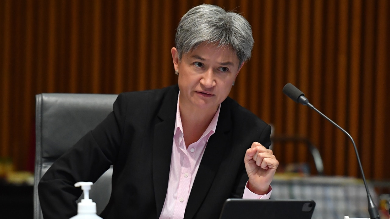 Penny Wong reaffirms Australia's position on Middle East two-state solution