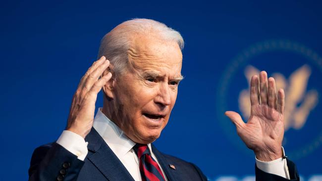 A move by a newly elected Republican senator to overturn Joe Biden’s victory would have no chance of because the Democrats have a majority in the House of Representatives. Picture: AFP