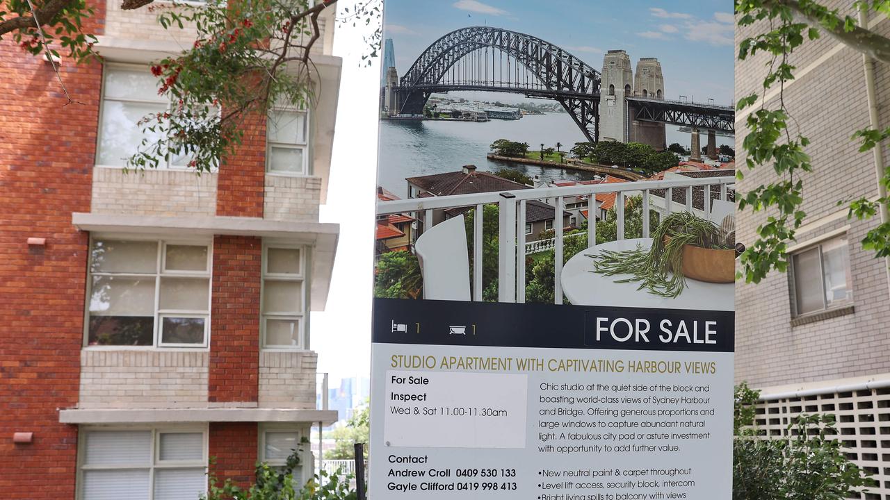 Even a unit will set you back $970,000 in Sydney, on average. Picture: David Swift / NCA NewsWire