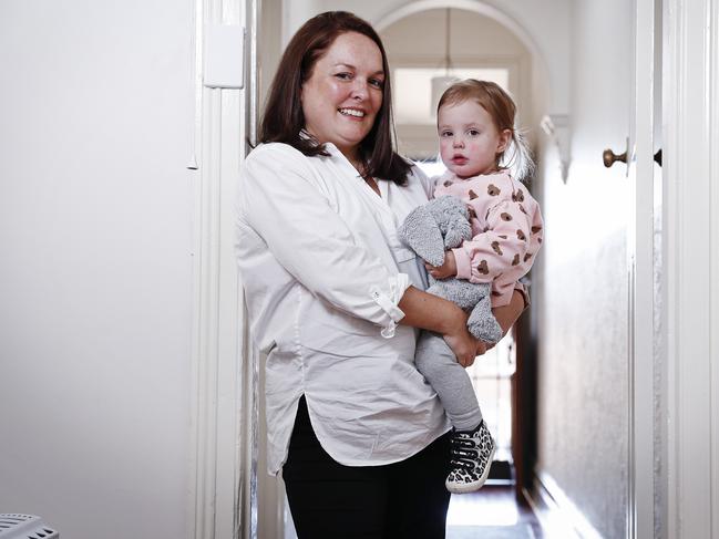 Georgina Bonner with daughter Lola Brodie, 19 months. Picture: Sam Ruttyn