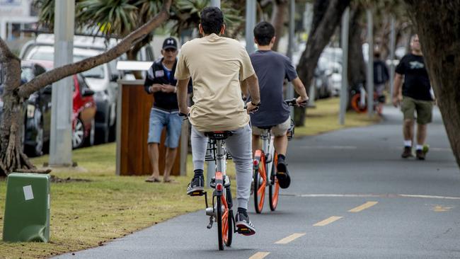 The bikes in use. Picture: Jerad Williams