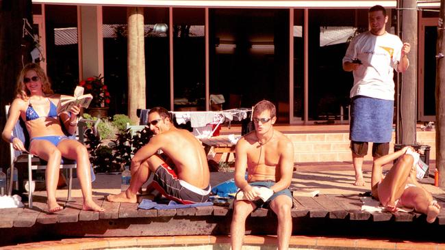 Jemma, Johnnie and Blair during the 2001 series.