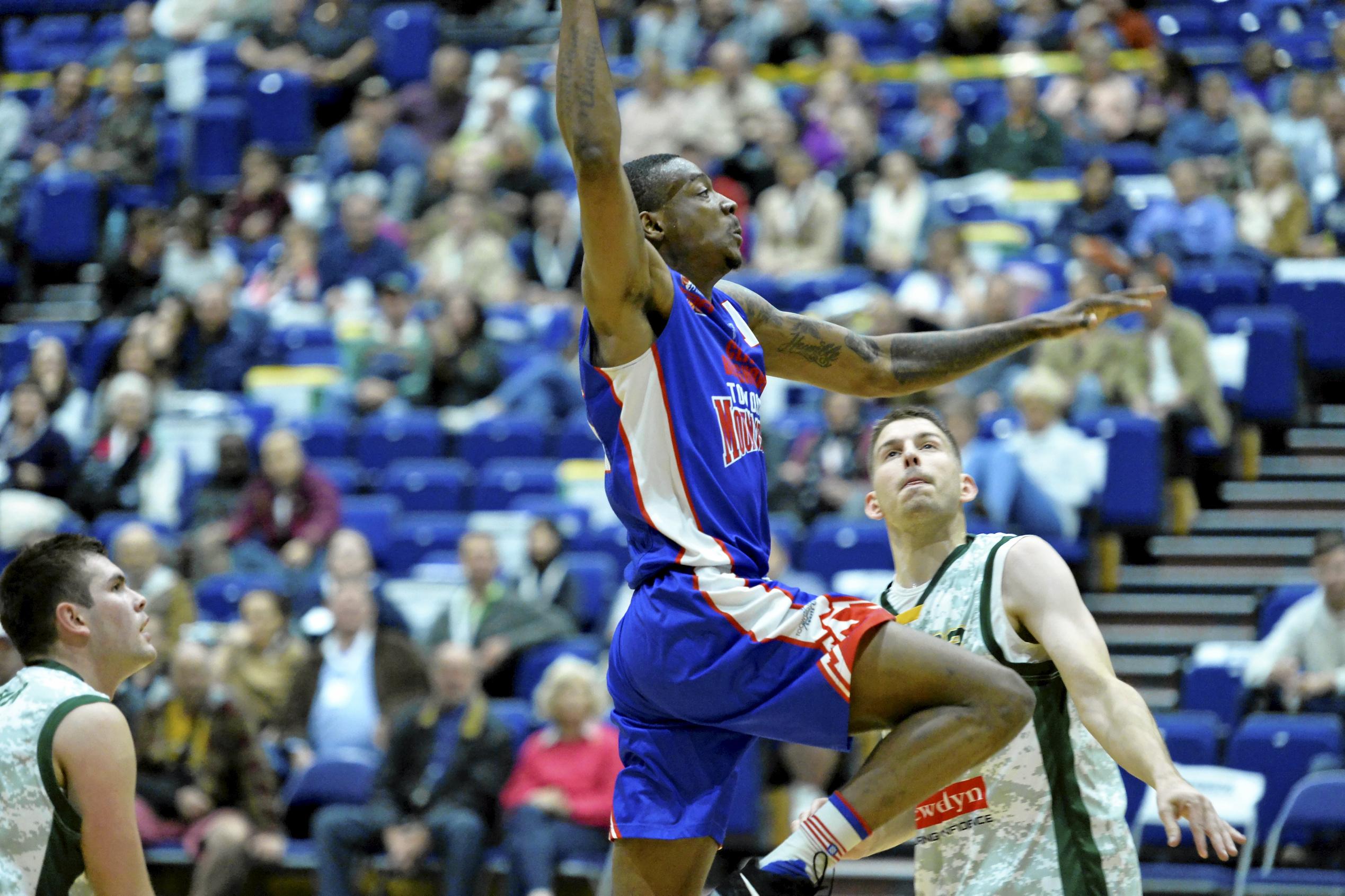 Harold Ridgeway for Toowoomba Mountaineers against Ipswich Force in QBL men round seven basketball at USQ's Clive Berghofer Recreation Centre, Saturday, June 9, 2018. Picture: Kevin Farmer