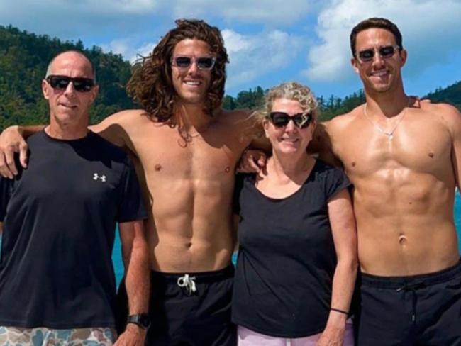 Callum and Jake Robinson, along with their US friend, were last seen near the Rosarito and Ensenada region of Baja California on Saturday morning. The brothers are pictured with their parents Martin and Debra