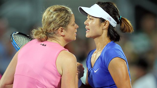 We meet again ... Kim Clijsters and Li Na set for a replay of their Sydney final.