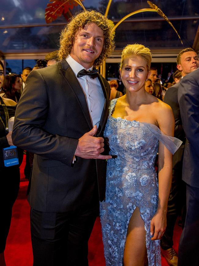 Bachelor Nick Cummins and Bachelorette Ali Oetjen. Picture: Jerad Williams