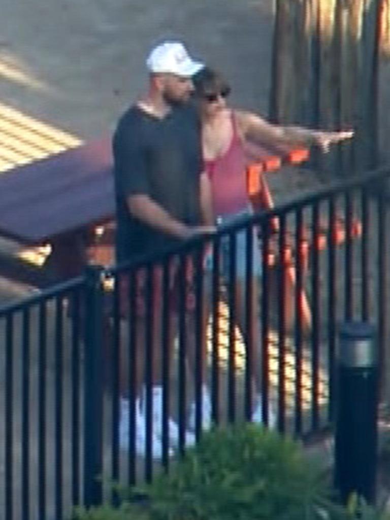 Kelce attended Sydney Zoo with Swift during his two-day stint in Australia. Picture: 9News