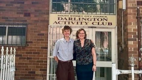 Matt McCarthy and Cr Ellsmore at Darlington activity centre