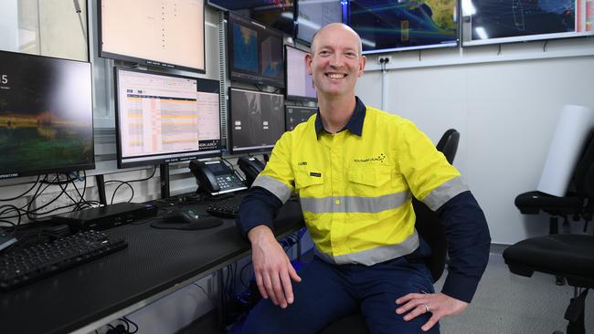 Southern Launch chief executive Lloyd Damp inside a mobile control centre. Picture Mark Brake