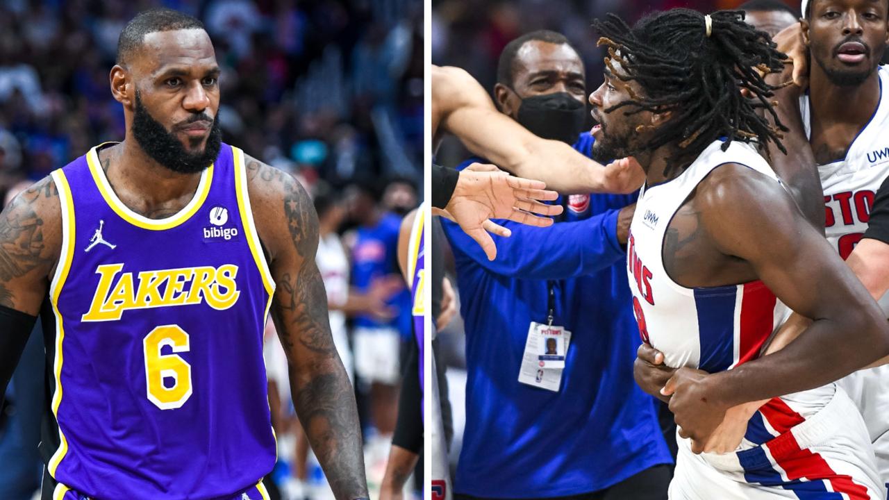 All hell broke loose in Detroit on Monday after a fight broke out between LeBron James and Isaiah Stewart.