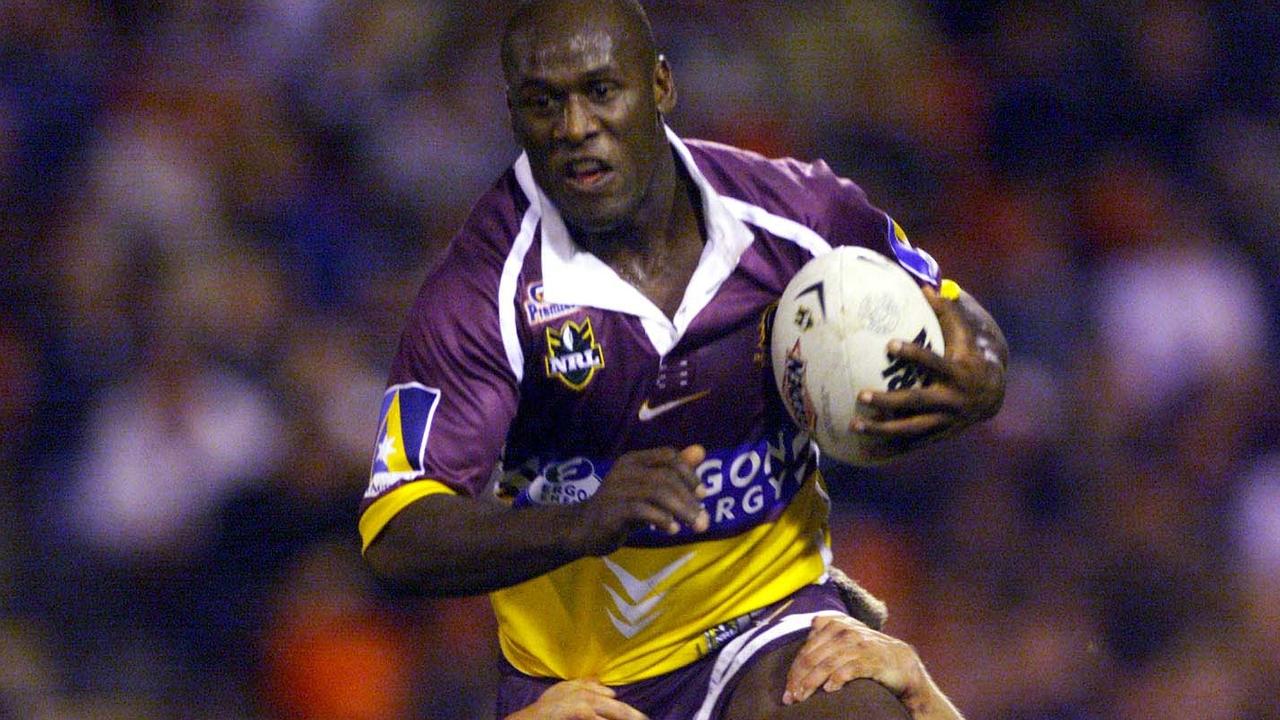 Wendell Sailor enjoyed plenty of success throughout his time with the Brisbane Broncos. Picture: AAP Image/Colin Whelan/Action Photographics