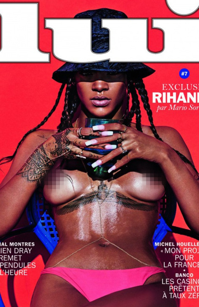 Rihanna on the cover of French magazine Lui.