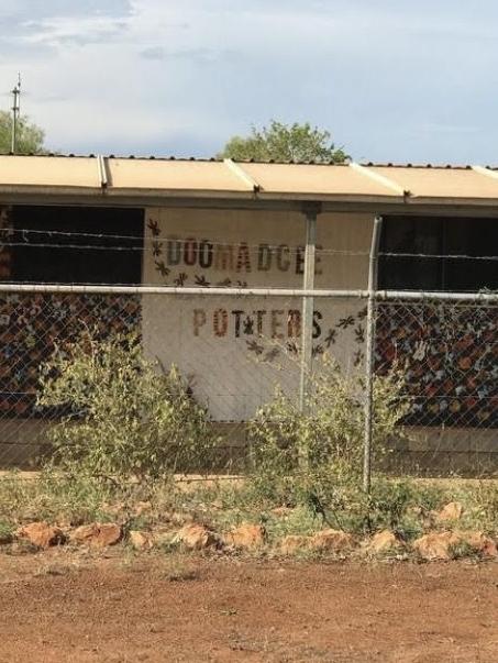 Doomadgee Potters studio, in December 2020, funded by a federal government arts grant. Picture: Instagram.