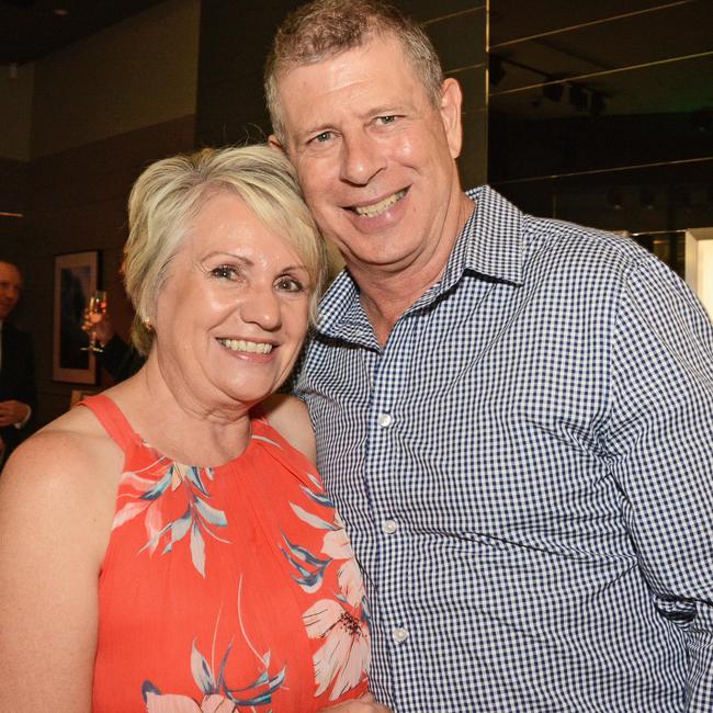 Sue and Rodger Baynes at Mayor Tom Tate’s birthday at Tag Heuer Watch Boutique, Pacific Fair in January 2022. Picture: Regina King