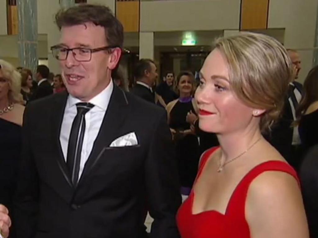 Mr Tudge and Ms Miller in 2017. Picture: ABC