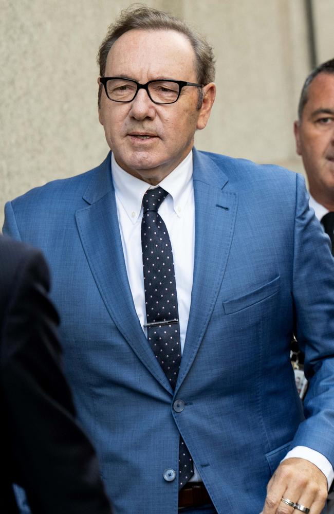 Actor Kevin Spacey arrives at The Old Bailey Court on July 14, 2022 in London, England. The Hollywood actor faces four counts of sexual assault against three men and one count of causing a person to engage in penetrative sexual activity without consent. The charges follow a review of evidence gathered by the Metropolitan Police. (Photo by Jeff Spicer/Getty Images)