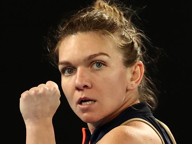 Simona Halep survived yet another scare before advancing.