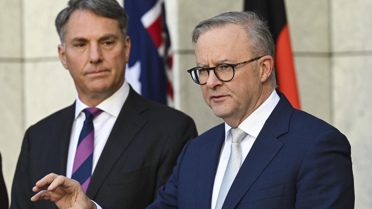 The Prime Minister Anthony Albanese and Deputy Prime Minister Richard Marles. Picture: NCA NewsWire / Martin Ollman