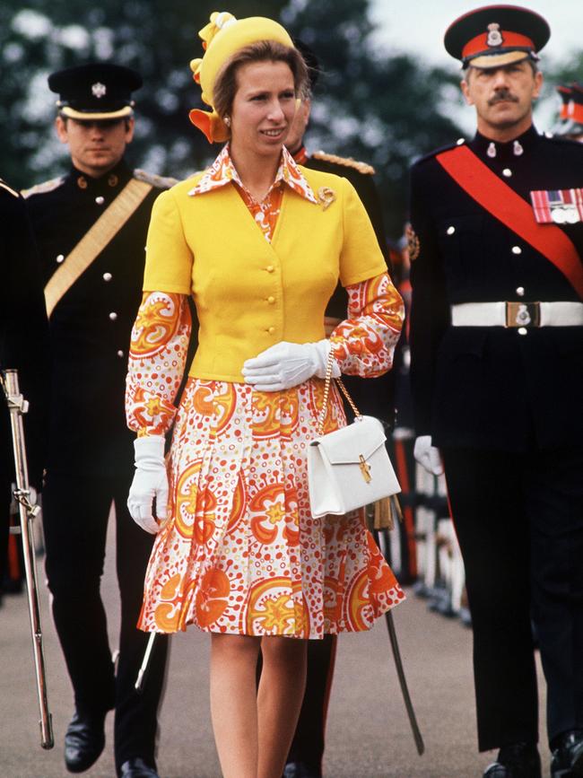 Princess Anne at the Sandhurst military academy. Picture: Getty Images