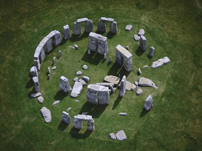 Aerial View of Stonehenge.