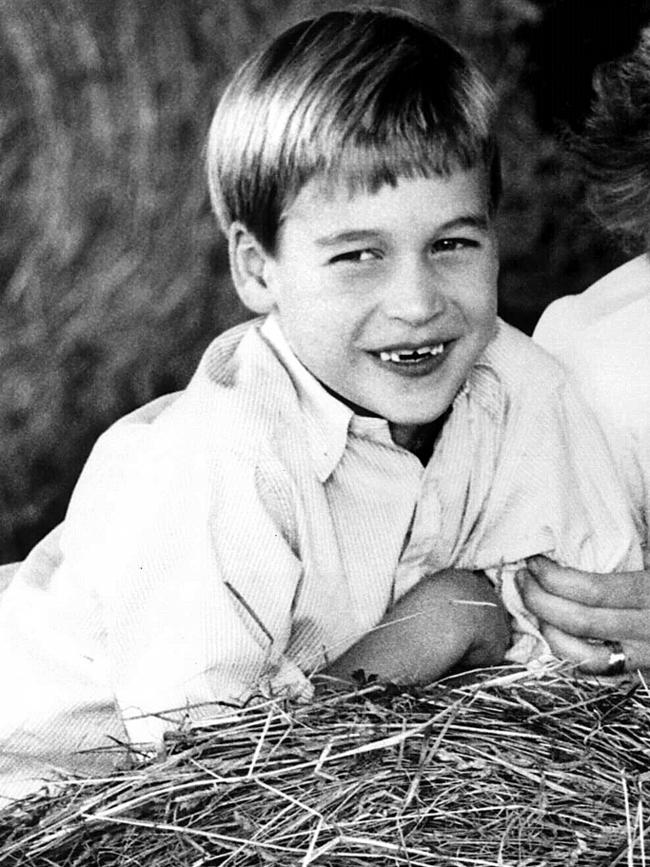 The young Princess resembles her father Prince William, pictured in 1990.