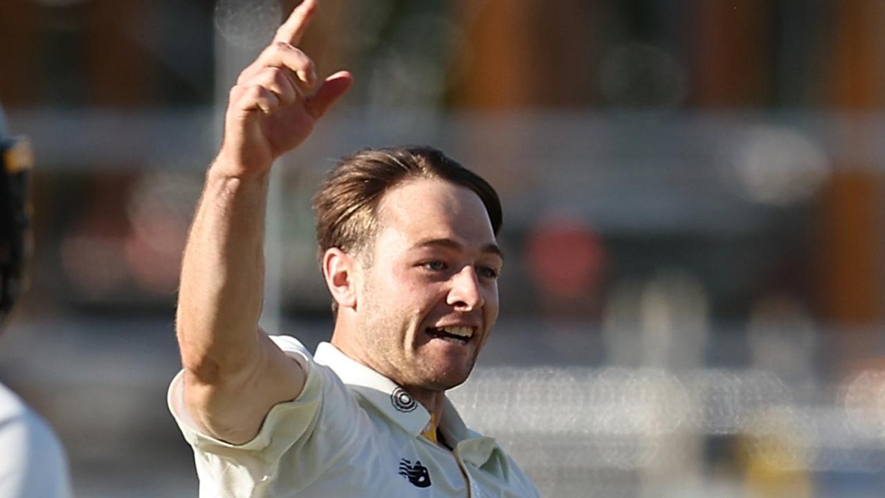 Sheffield Shield: Brody Couch claims hat-trick as WA thrashes Tasmania