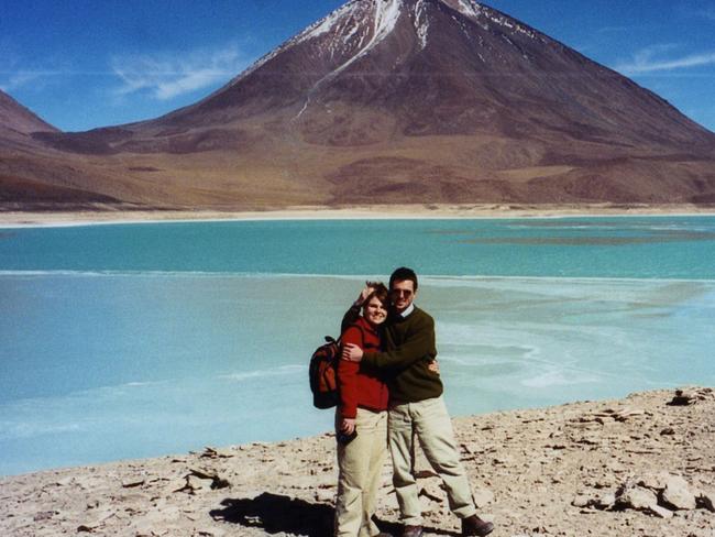 John and Kate Rolfe in southern Bolivia as part of a 2002 South American holiday prompted by the value on offer as those nations experienced economic crisis. Picture: Supplied