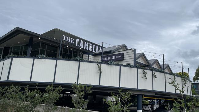 There is ample outdoor and indoor seating at The Camellia Hotel.